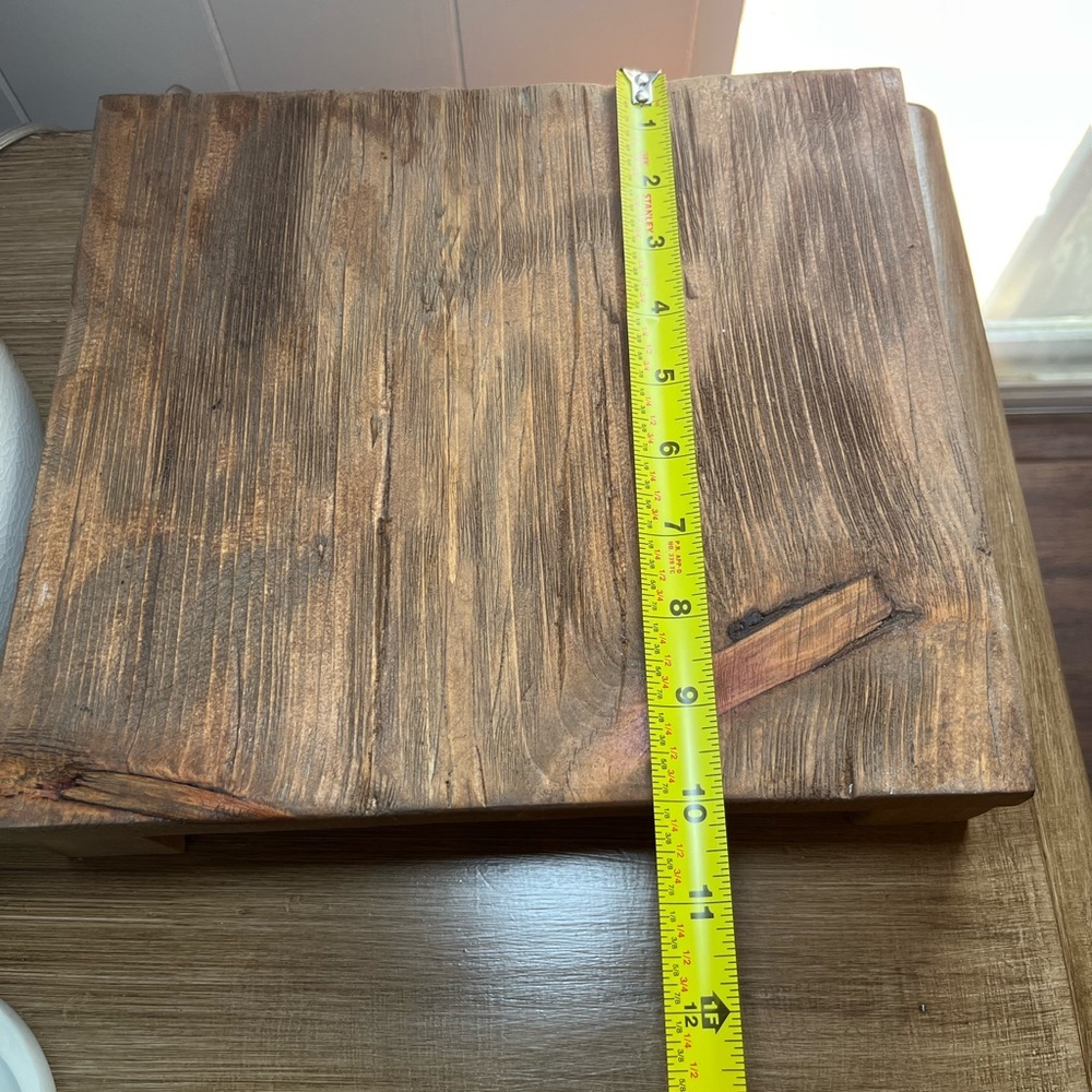 Rustic Wooden Riser for any decor in your home 11x10x2.25 NEW Handmade - Picture 6 of 8